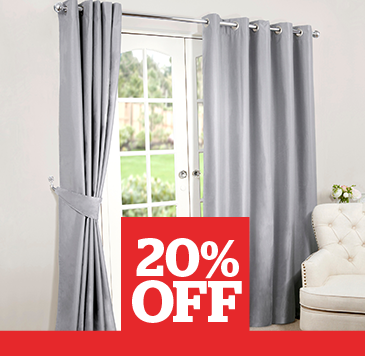 Nova Grey Blackout Eyelet Curtains